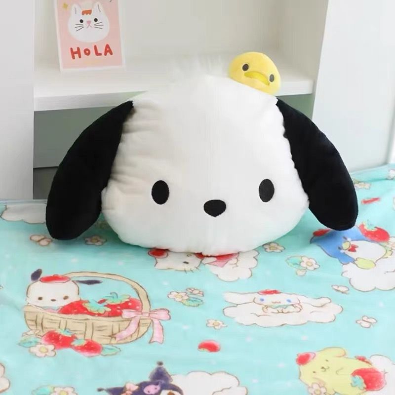 Cute Poccacho Themed Pillow+Blanket Set