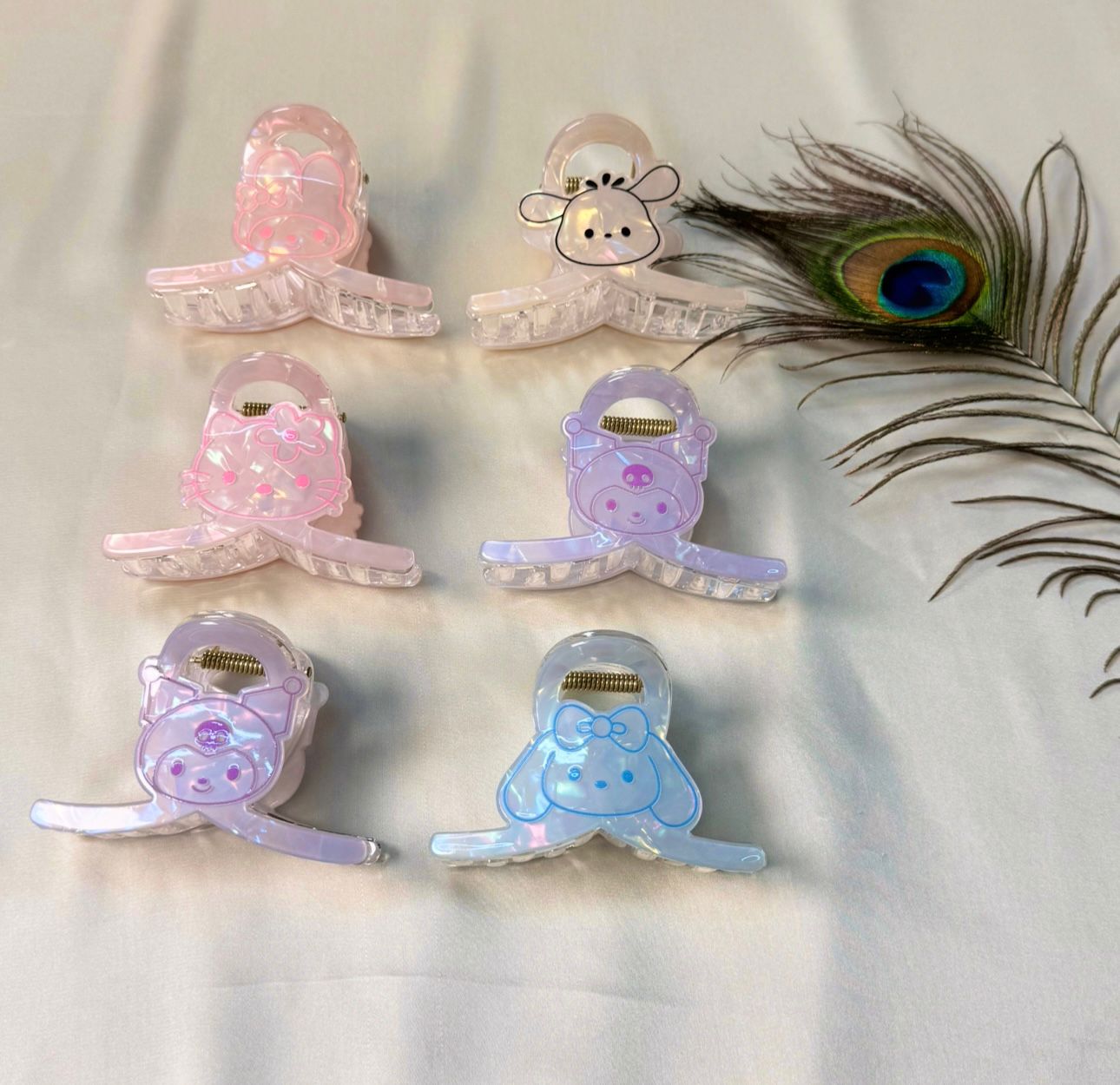 Sanerio Themed Holographic Hair Claws