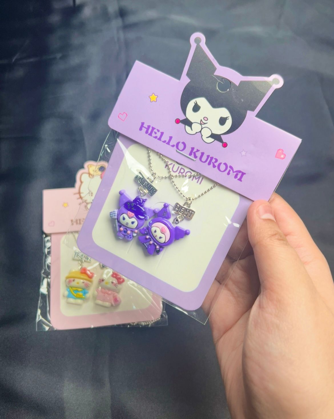 Hello Kitty + Kuromi Double Chain Set