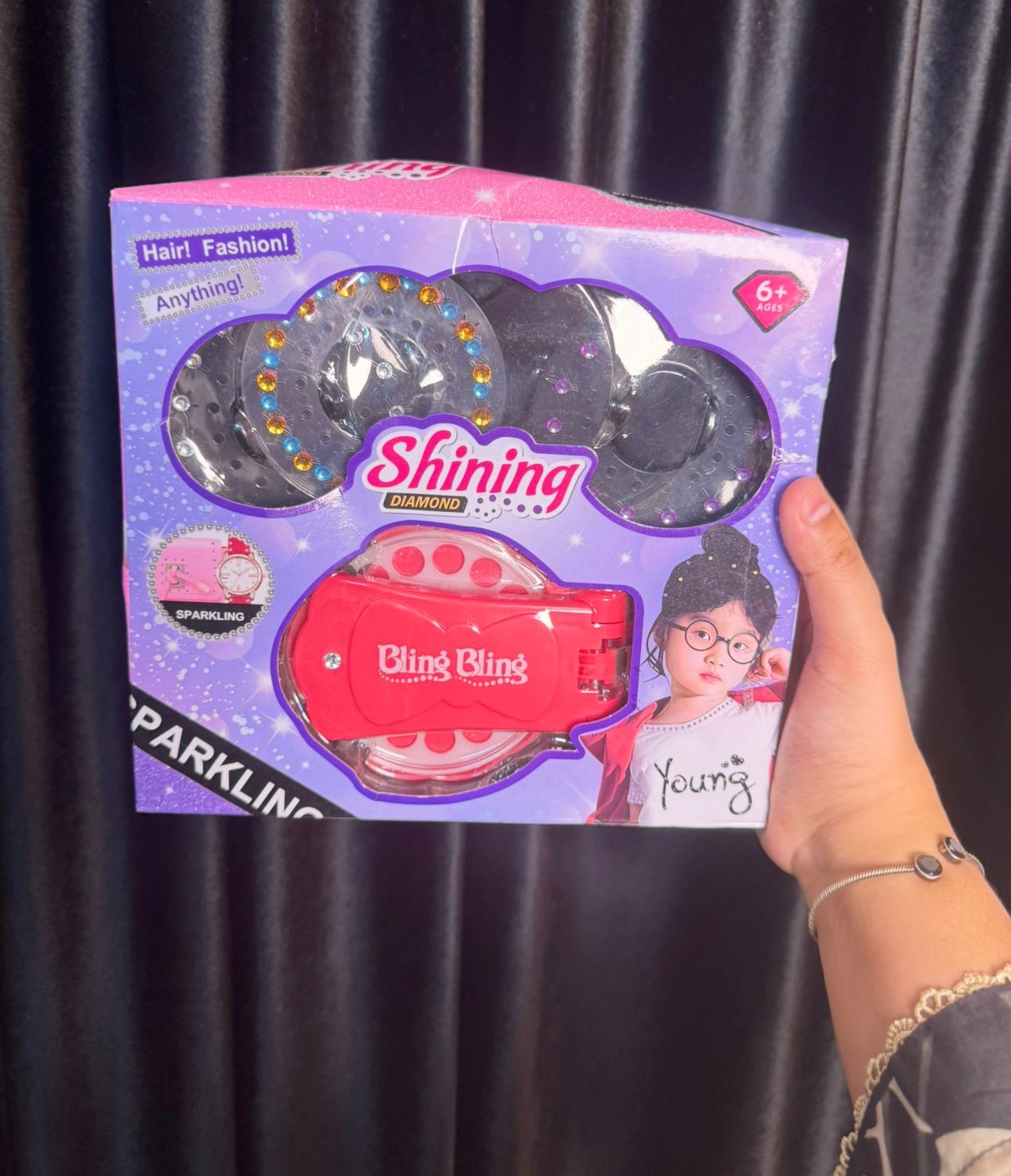 Kids Hair Stones,Beads Set