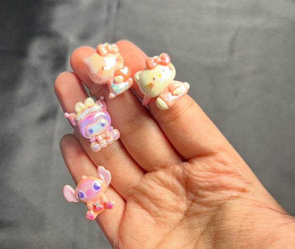 Sanerio 3D Adjustable Rings