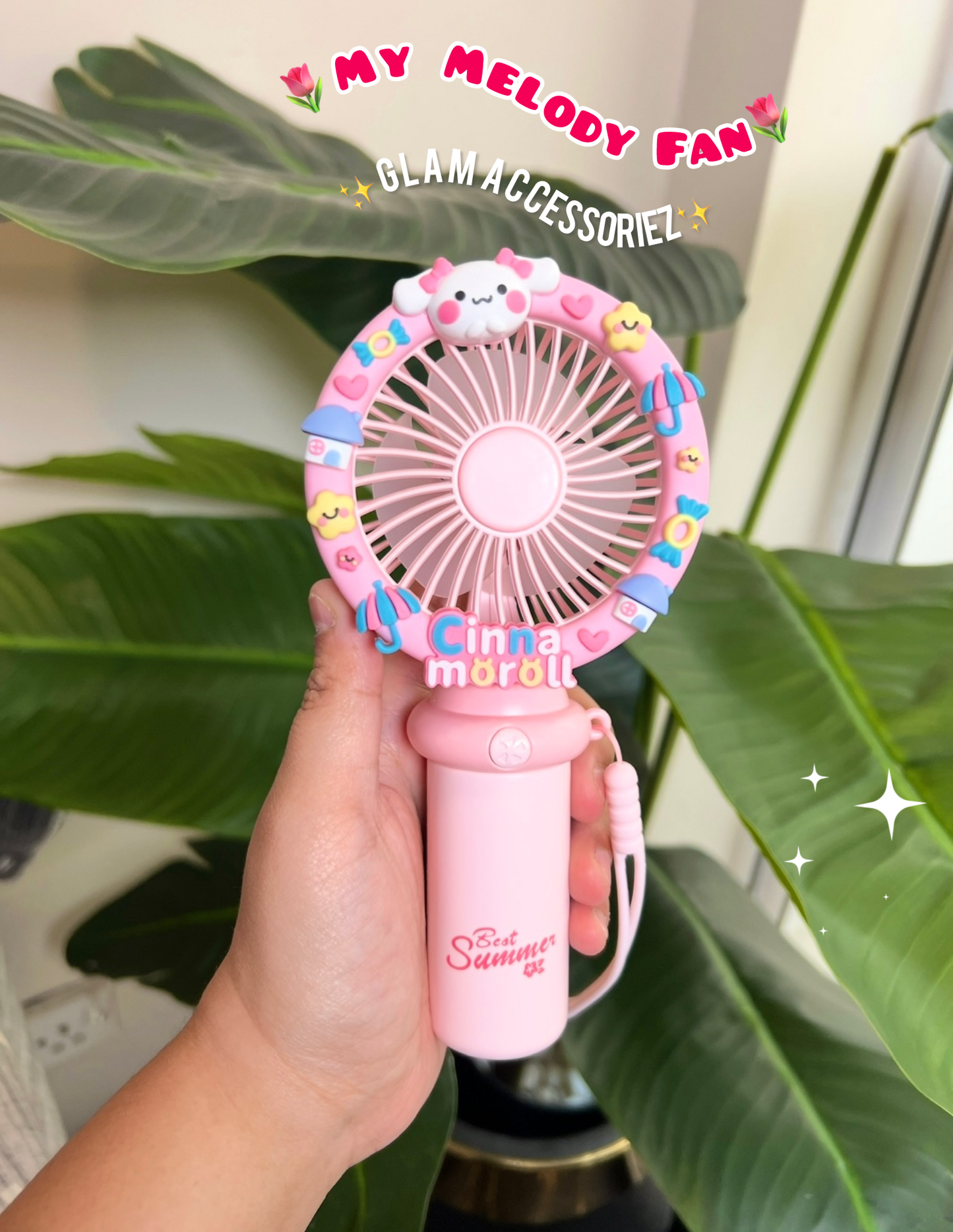 Cute Sanerio Themed Summer Fans Perfect For Kids😍