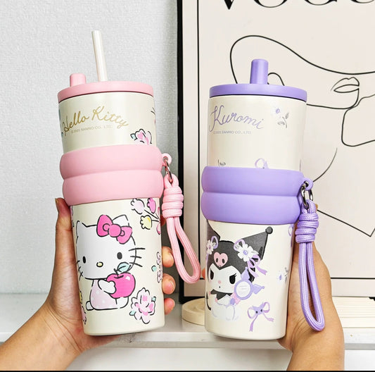 Hello Kitty & kuromi stainless steel Tumblers💗
