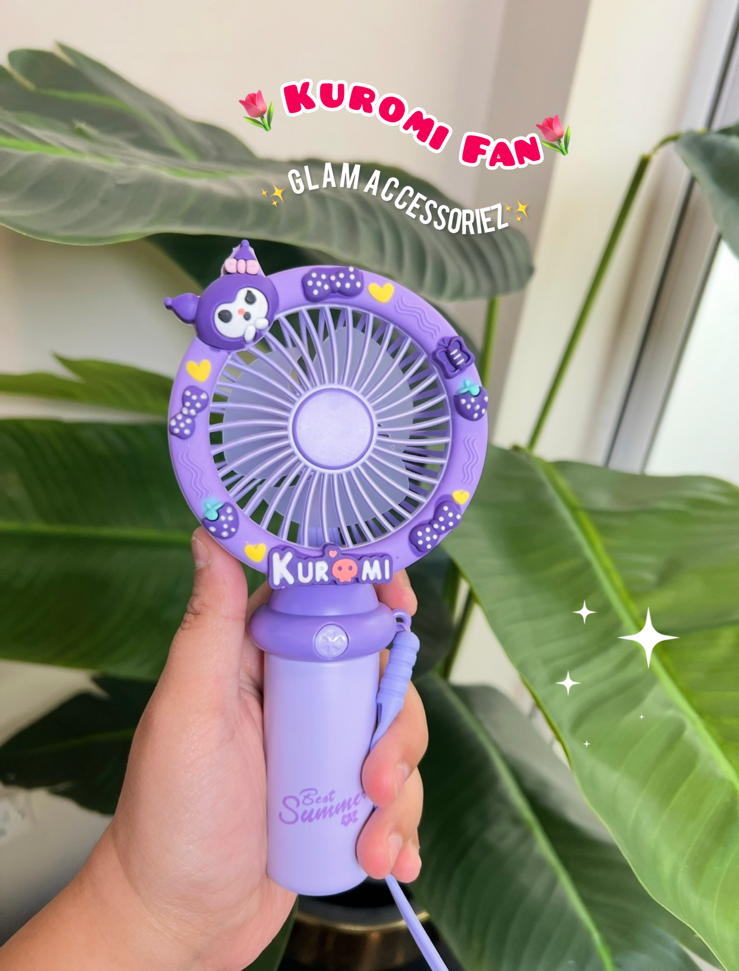 Cute Sanerio Themed Summer Fans Perfect For Kids😍
