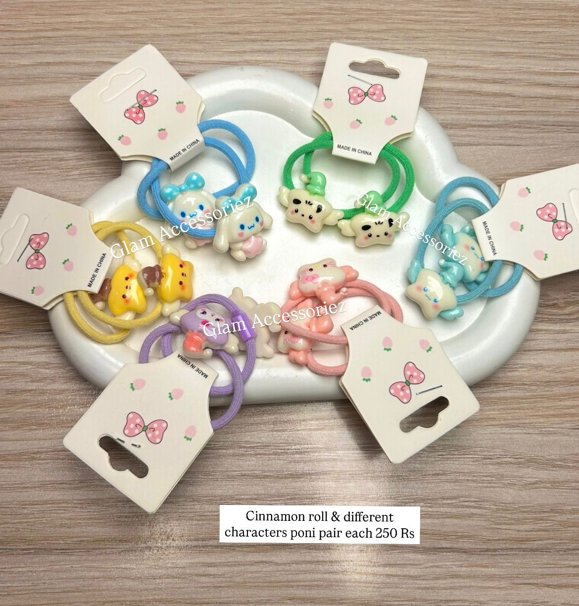 Sanerio Themed Hair Ponies