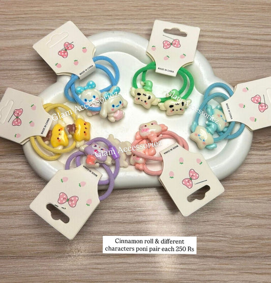 Sanerio Themed Hair Ponies