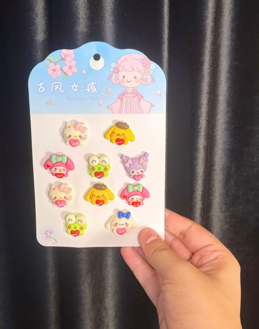 Sanerio Themed Hair Ponies Card