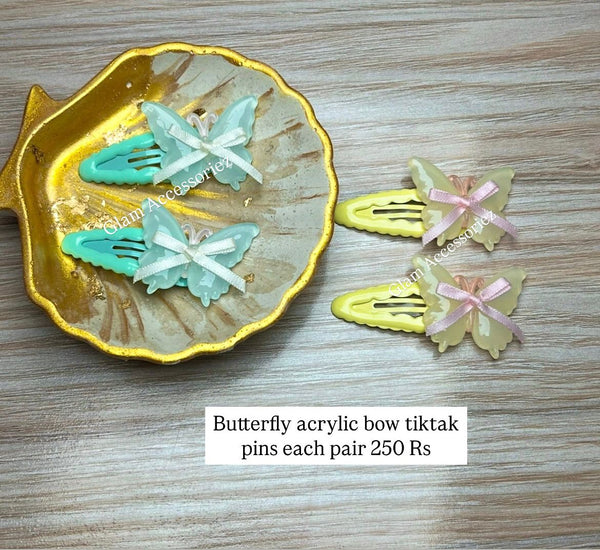 Cute Butterfly Shape Tiktak Hair Pins