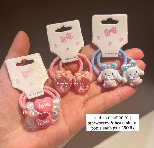 Sanerio Themed Hair Ponies