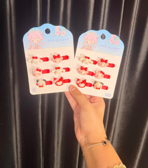 My Melody Hello Kitty Themed Alligator Hair Pins
