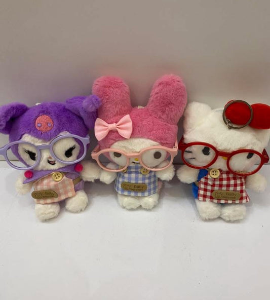 Sanrio Plush Toy Keychain – Cute Soft Cartoon Bag Charm💗