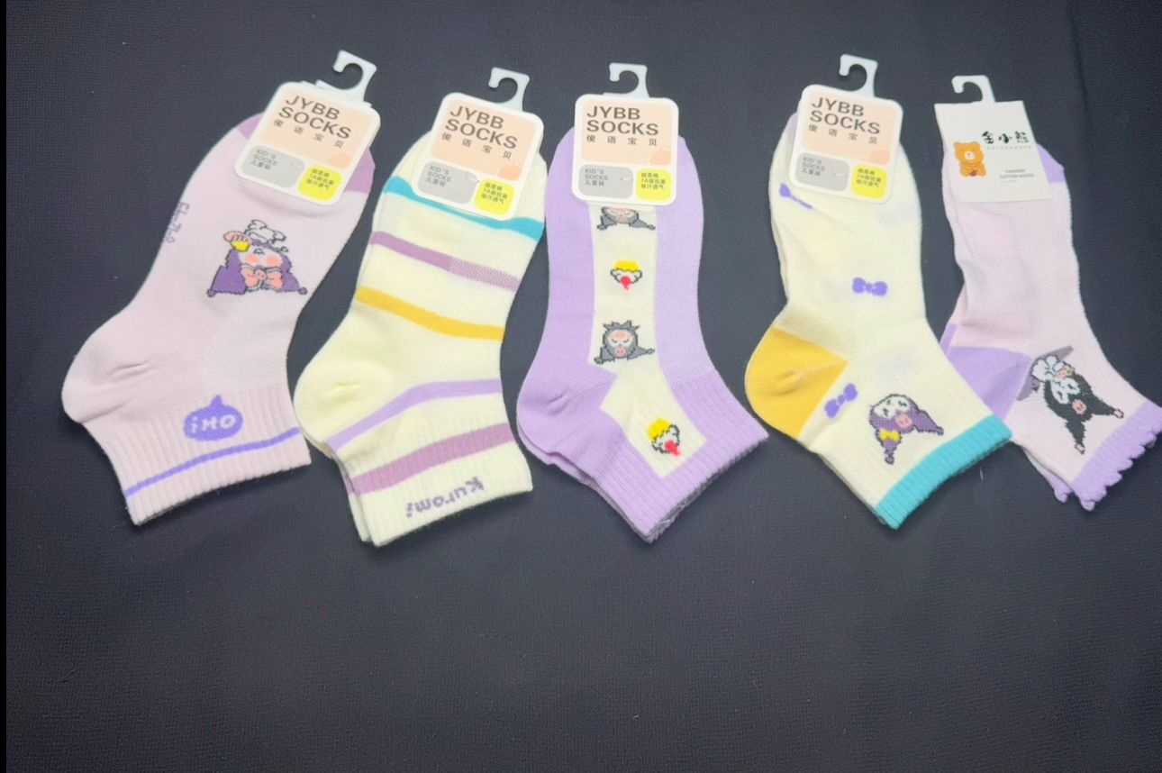 Sanerio Kuromi Themed Socks