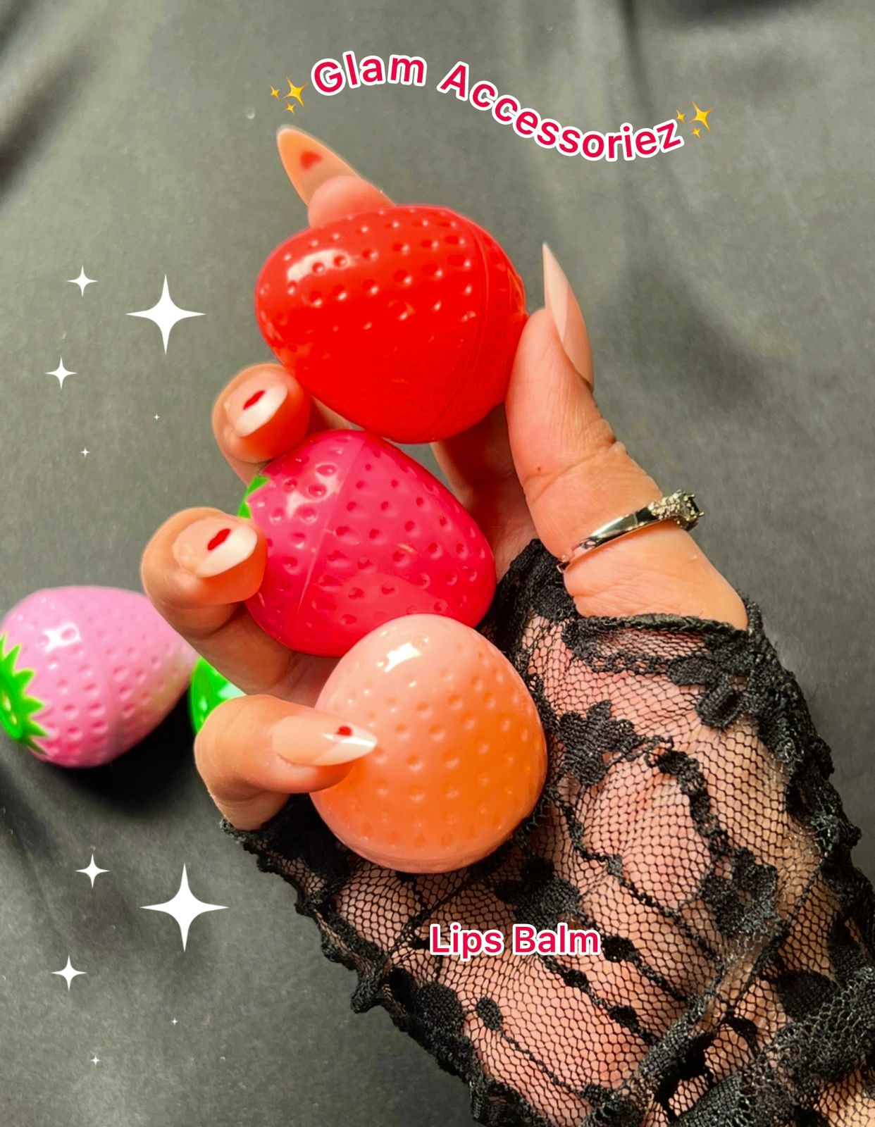 Strawberry Lip Balms