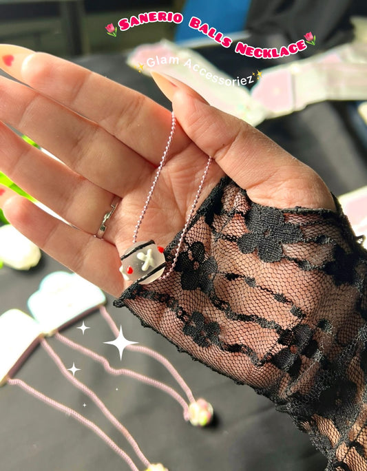 Sanerio Balls Necklace Set💕