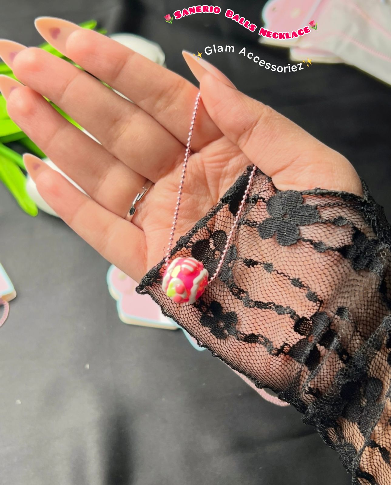 Sanerio Balls Necklace Set💕