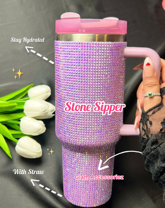 Stainless Steel Rhinestone Tumbler