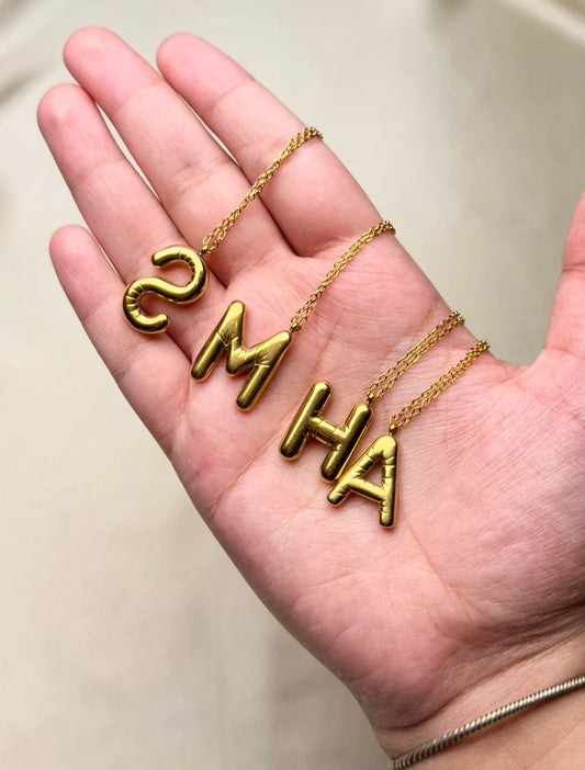 Alphabets Stainless Steel Pendants