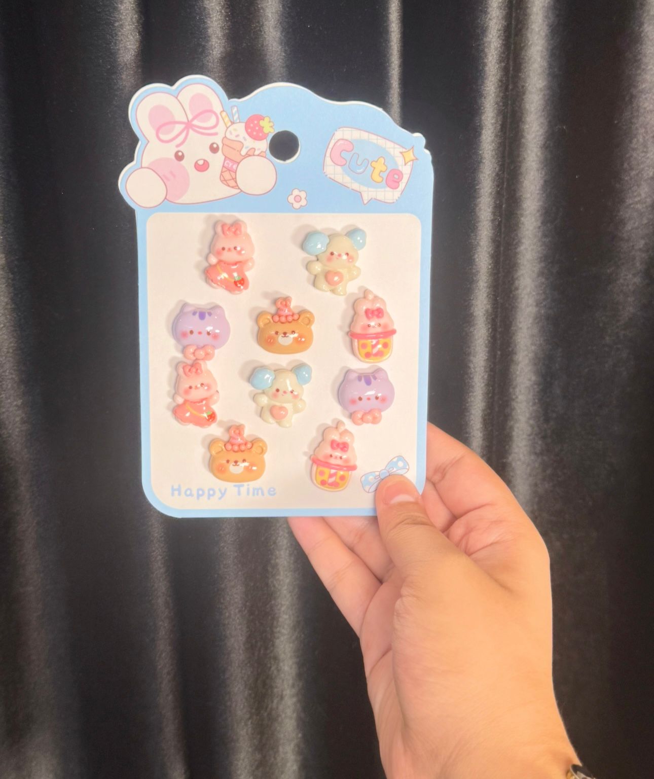 Sanerio Themed Hair Ponies Card