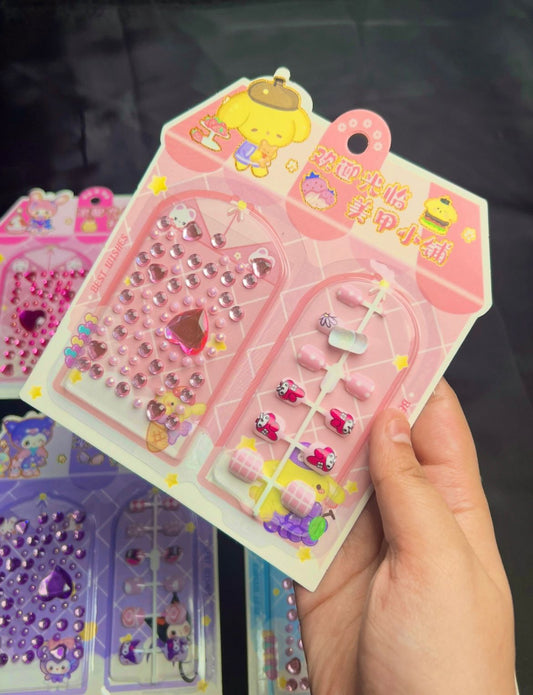 Sanerio Kids Nails & Charms Set